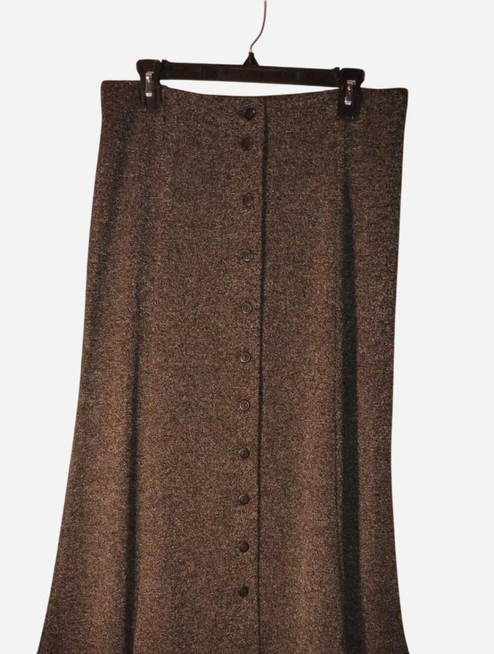 Villager Liz Claiborne Vintage Button-Front Midi Skirt size Medium